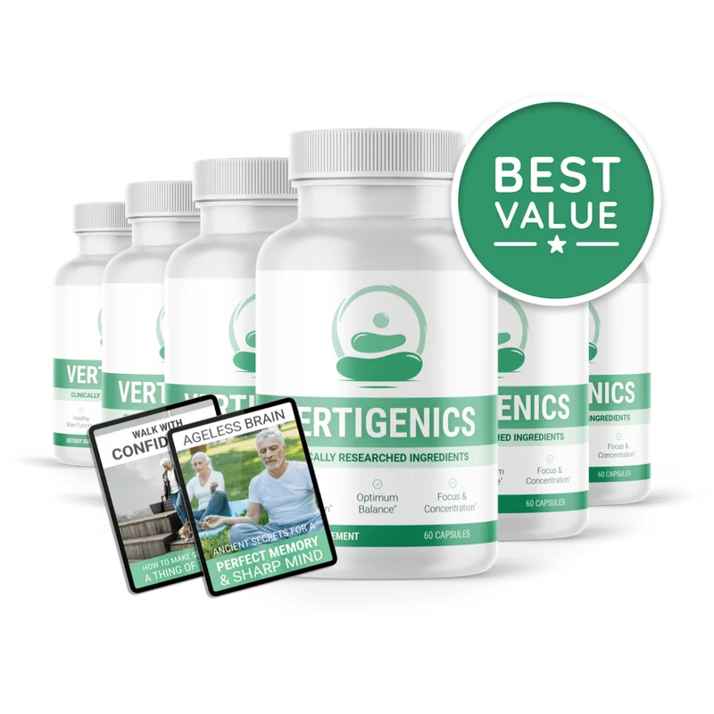 Vertigenics Sleep Supplement Bottle (6 Bottle / 180 Day Pack)